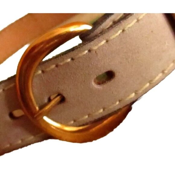 Vintage 1970's Mens Suede Belt 28 Small Gray New Old Stock Mod Hippy Indy Small - Picture 1 of 3